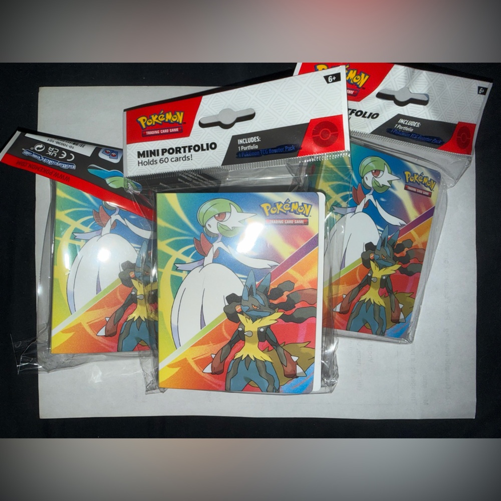 3 Pack! Pokemon Mini Portfolio Card Holders